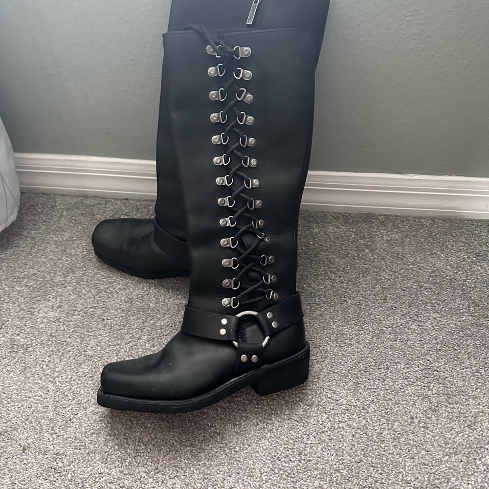 Harley Davidson Boots Size 7 Black **RARE**
